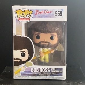 Bob ross w Paintbrush funko pop